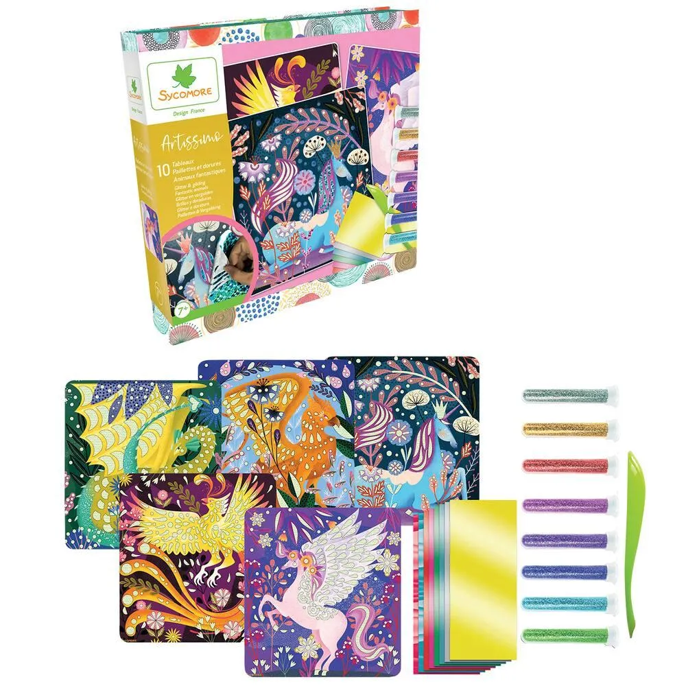 ARTISSIMO - PAILLETTES ET DORURES - ANIMAUX FANTASTIQUES