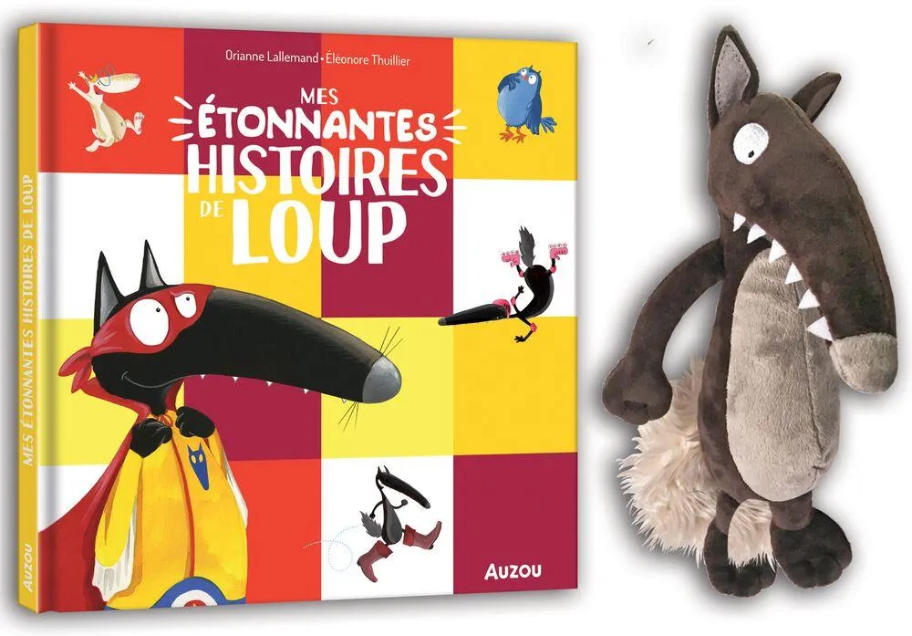 LOUP - COFFRET PELUCHE - MES ETONNANTES HISTOIRES