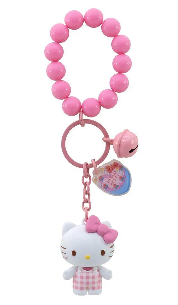 HELLO KITTY ET SES AMIS PORTE CLES ET LANIERE 15,5 CM - SERIE ETOILES LUMINEUSES