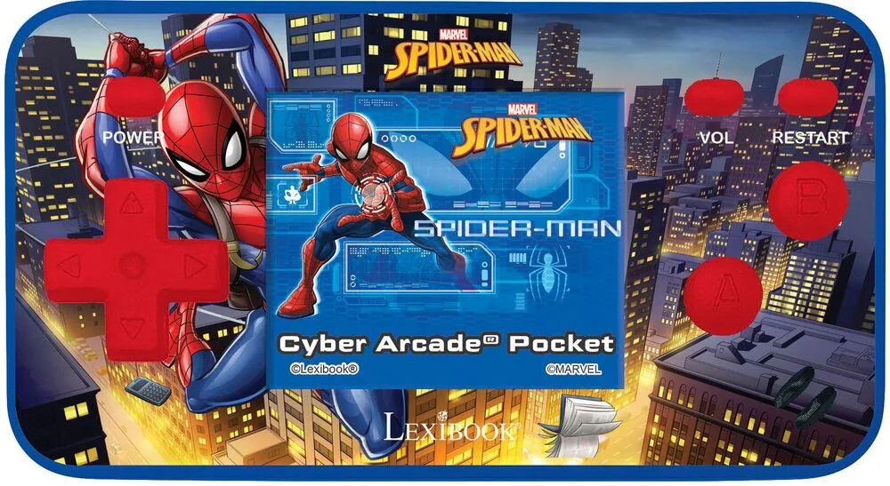 CONSOLE DE JEUX PORTABLE SPIDERMAN CYBER ARCADE® POCKET - ECRAN COULEUR 1.8'' (4,5 CM) 150 JEUX DONT 10 JEUX SPIDERMAN EXCLUSIFS