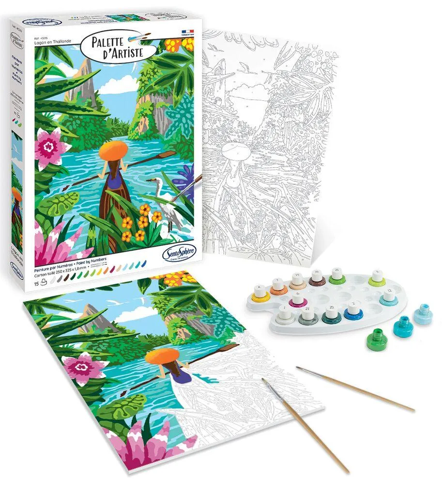 PALETTE D'ARTISTE LAGON EN THAILANDE