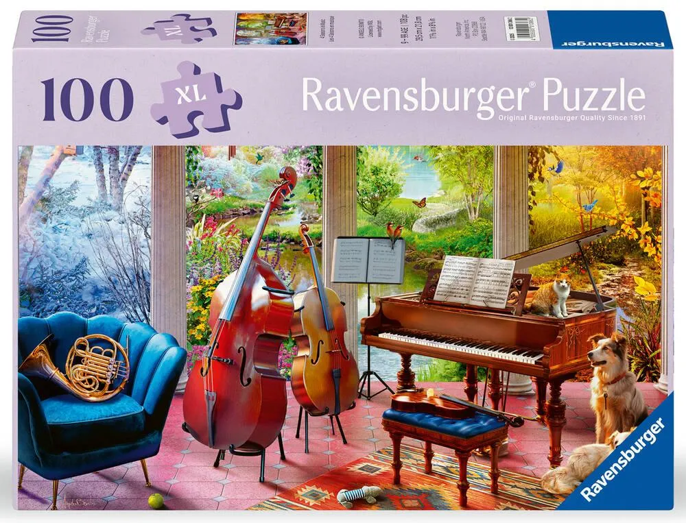 BIEN ETRE ET PUZZLE 100 PIECES LES 4 SAISONS EN MUSIQUE
