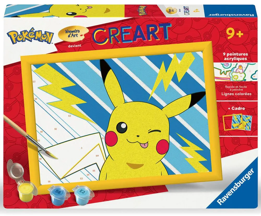 POKEMON -CREART KIDS  18X24CM  PIKACHU ECLAIR