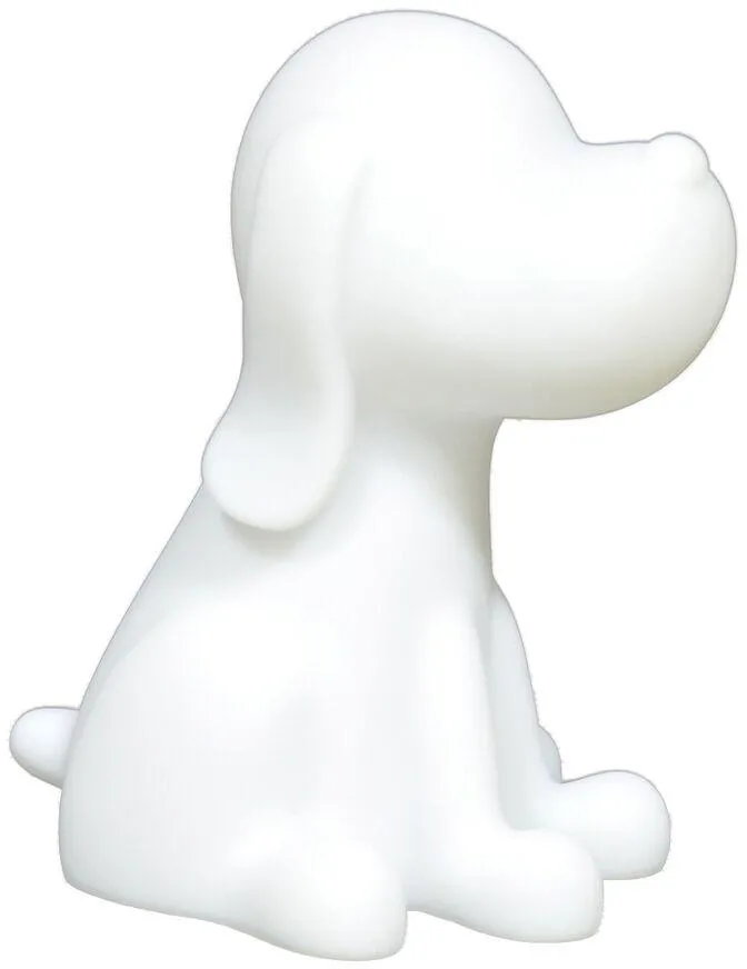 CHIEN VEILLEUSE EN 3D ENV 20 CM AVEC DIFFUSION LUMIERE EN COULEURS