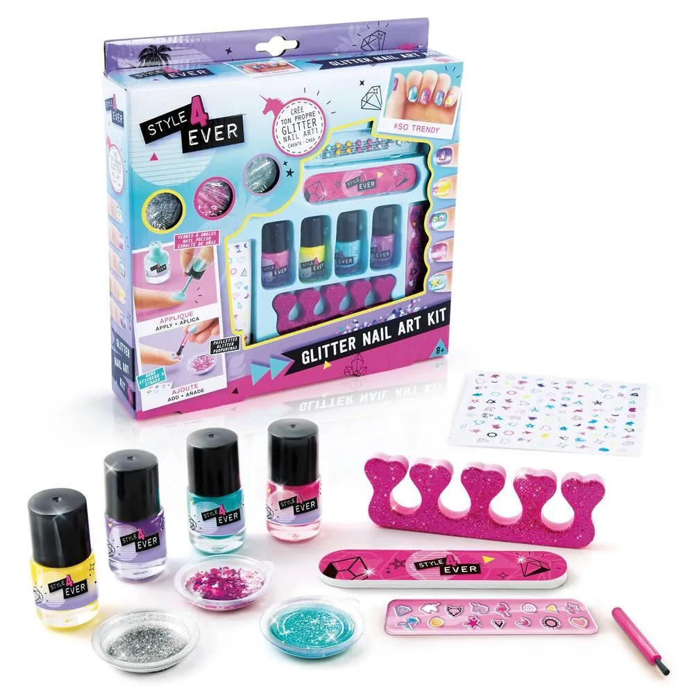 STYLE 4 EVER - GLITTER NAIL ART KIT