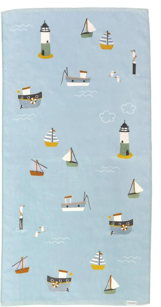 SERVIETTE DE PLAGE - SAILORS BAY - 60 X 120 CM