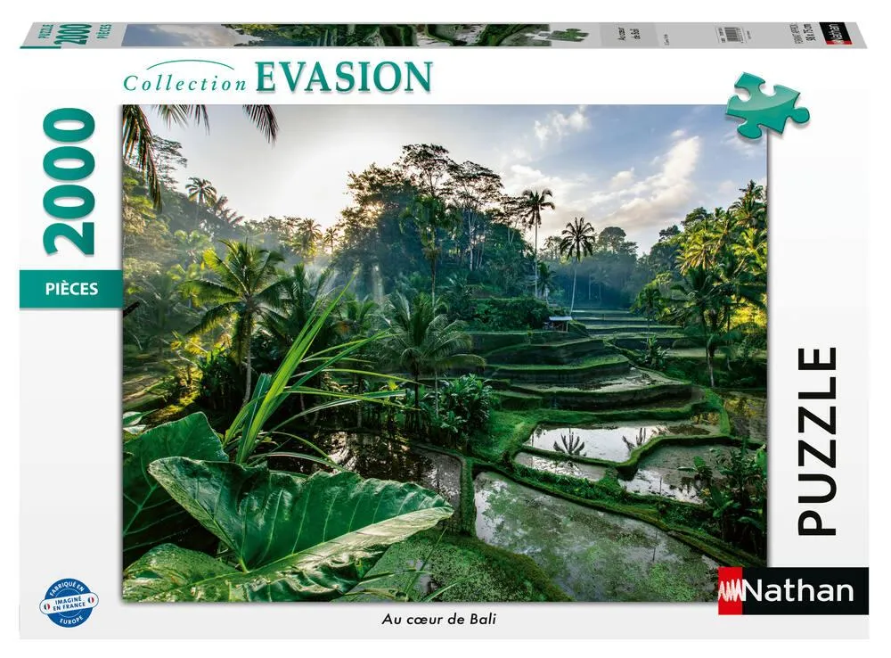 NATHAN PUZZLE 2000 PIECES  AU CŒUR DE BALI
