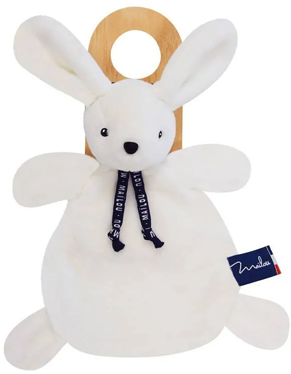 PELUCHE LAPIN DORLOTIN - DOUDOU - BLANC