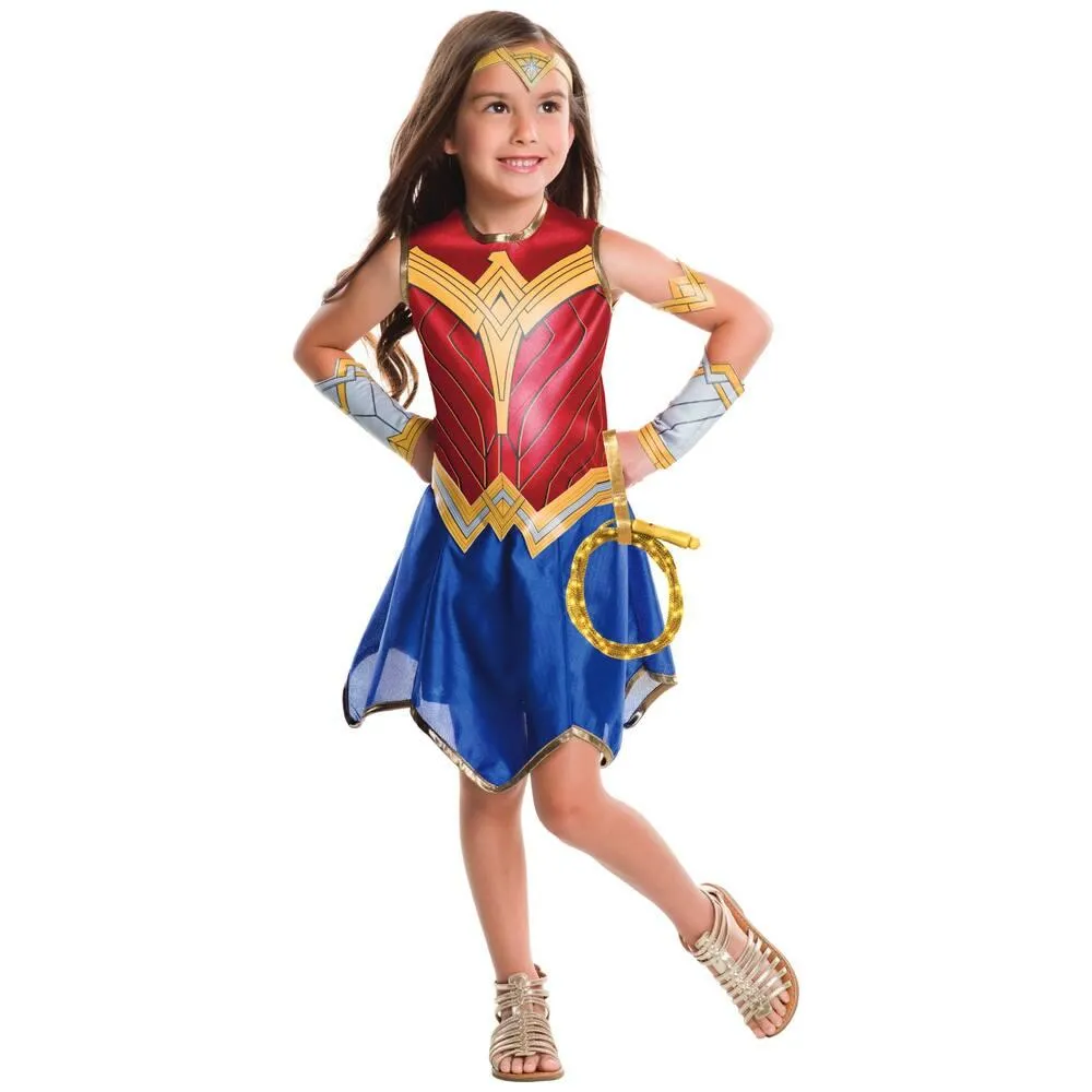 WONDER WOMAN  - DEGUISEMENT AVEC LASSO LUMINEUX TAILLE   7-8 ANS