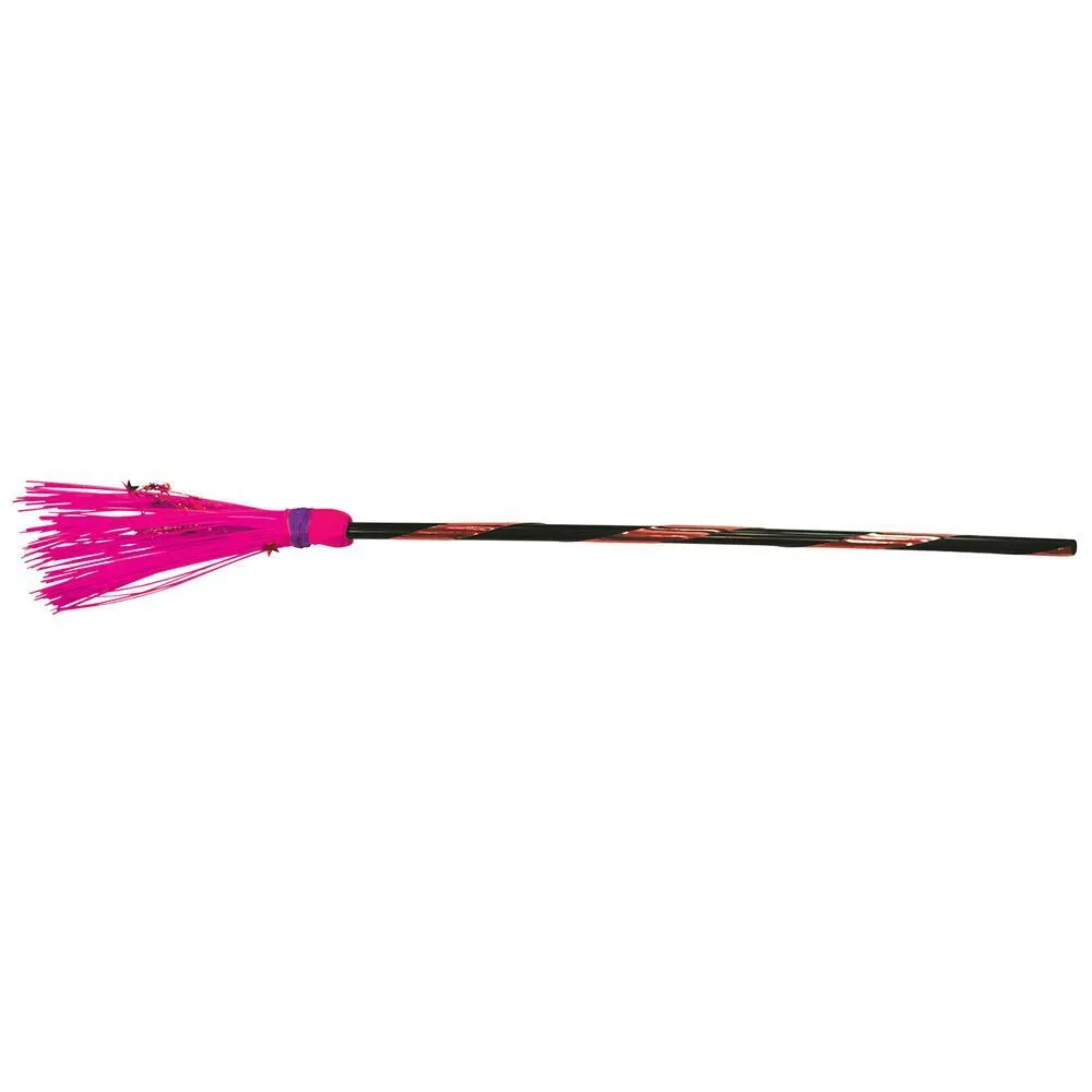 BALAI DE SORCIÈRE 98 CM ROSE FLUO