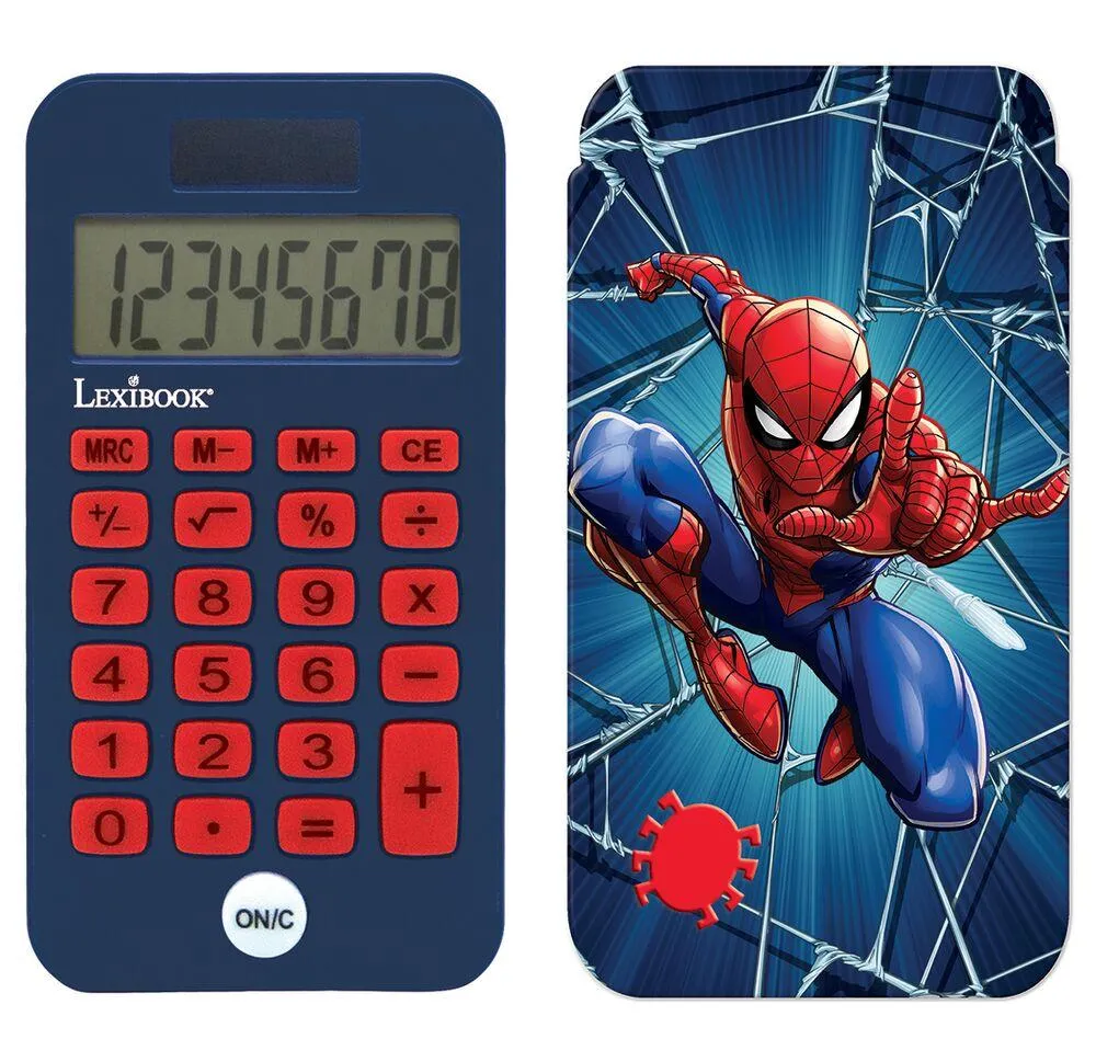 CALCULATRICE DE POCHE 8 CHIFFRES AVEC COUVERCLE DE PROTECTION SPIDERMAN