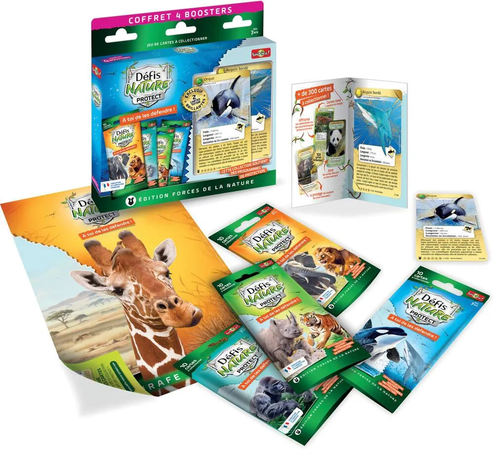 COFFRET ORQUE ET REQUIN - 4 BOOSTERS ET 2 CARTES TOTEMS