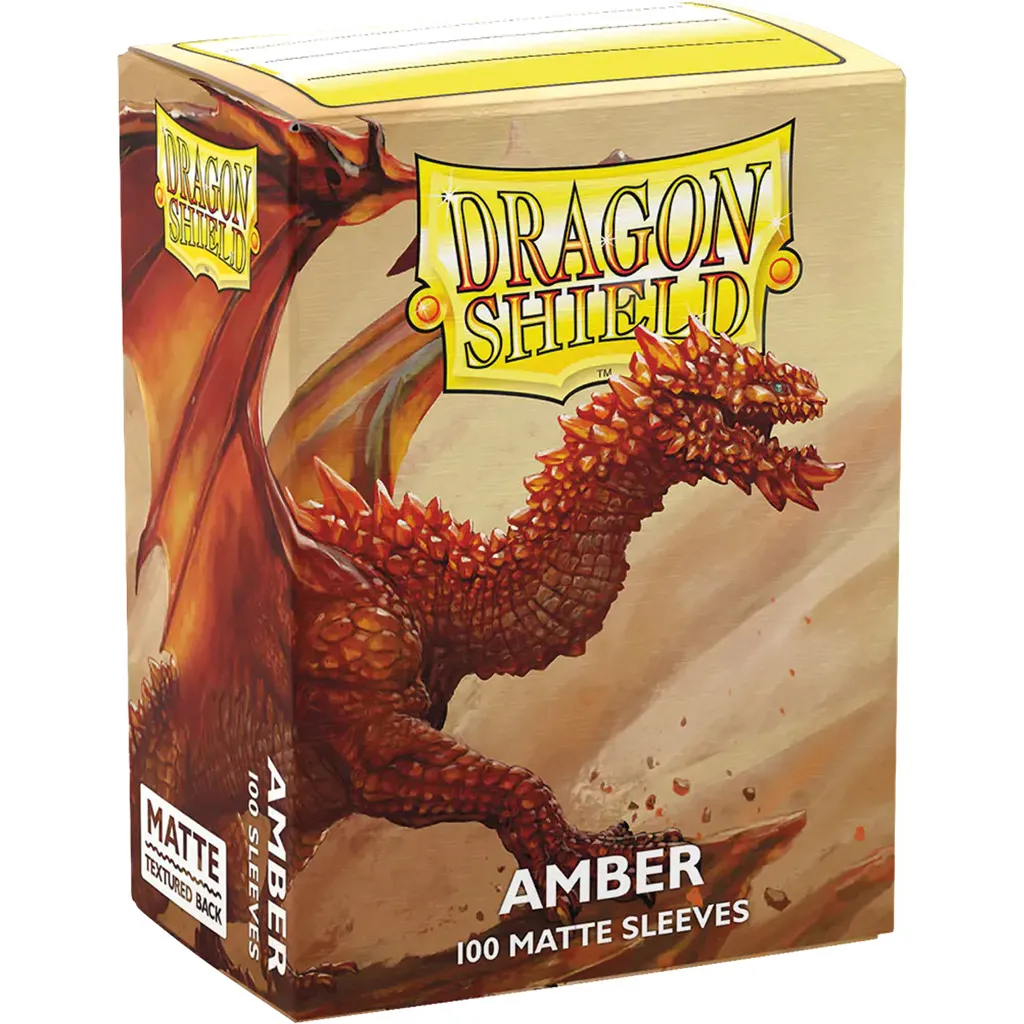 100 Dragon Shield Matte : Amber