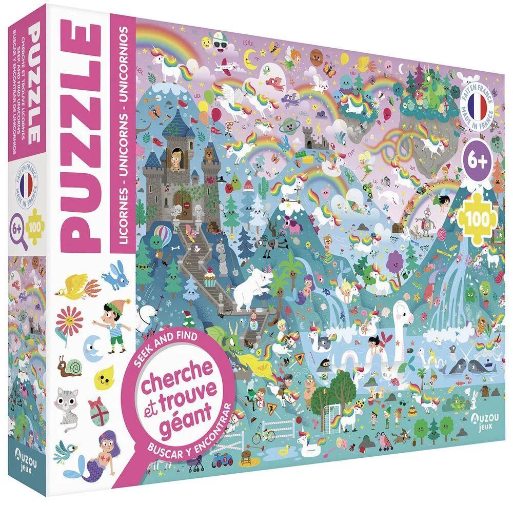 PUZZLE CHERCHE ET TROUVE - LICORNES
