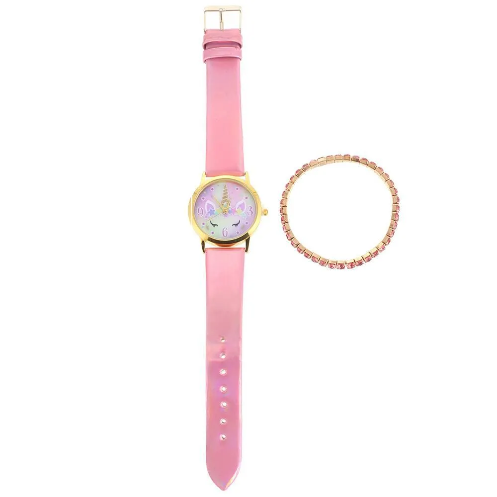 MONTRE ET BRACELET LICORNE