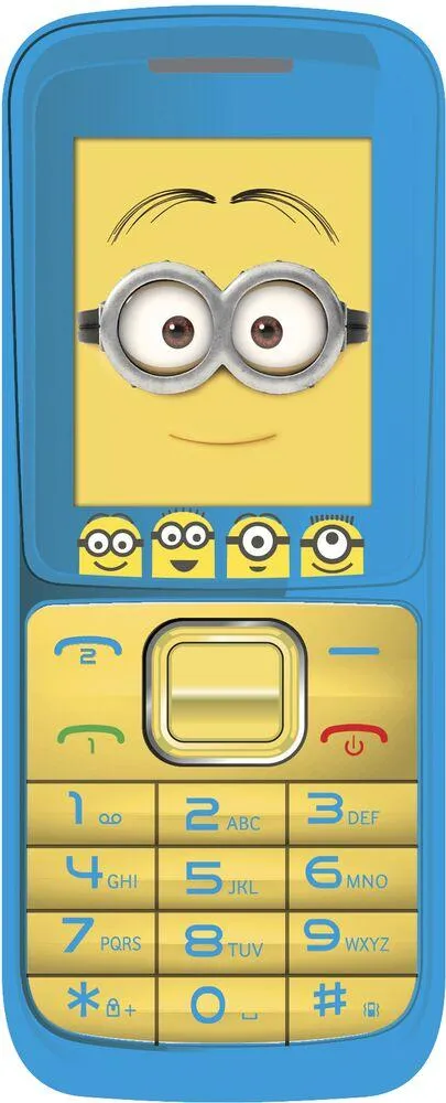 TELEPHONE PORTABLE GSM LES MINIONS AVEC CONTENU LES MINIONS