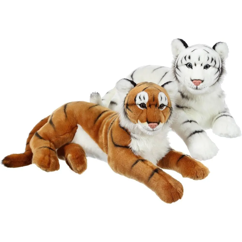 PELUCHE FAUVE ALLONGE 60 CM