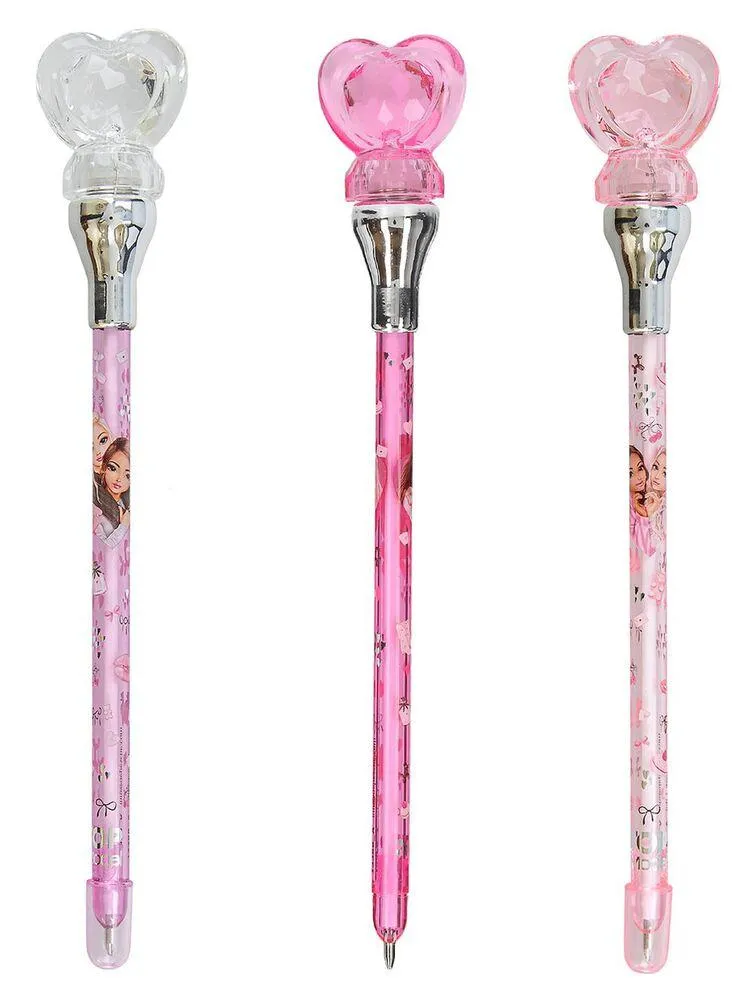 TOPMODEL STYLO A BILLE AVEC LUMIERE COEUR MY BFF