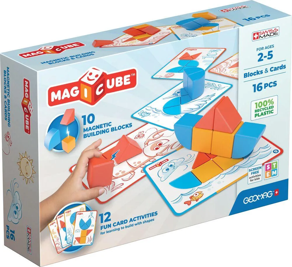 MAGICUBE - BLOCKS AND CARDS - 16 PIECES
