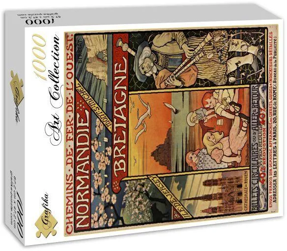 AFFICHE POUR LES CHEMINS DE FER DE L'OUEST , 1900