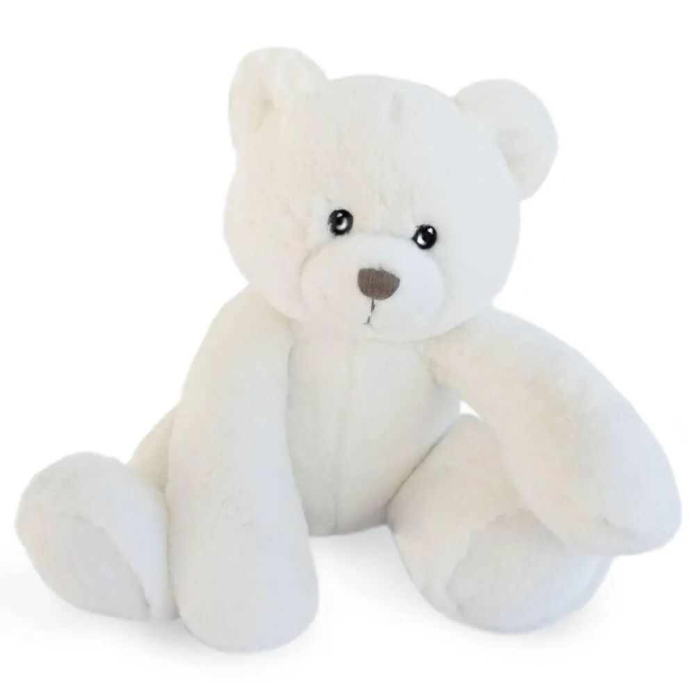 PELUCHE OURS OSCAR - IVOIRE 35 CM