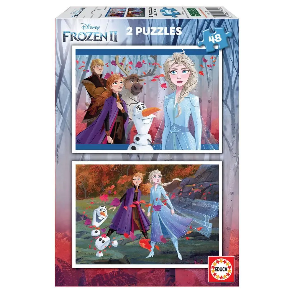 PUZZLE 2 X 48 PIECES REINE DES NEIGES 2