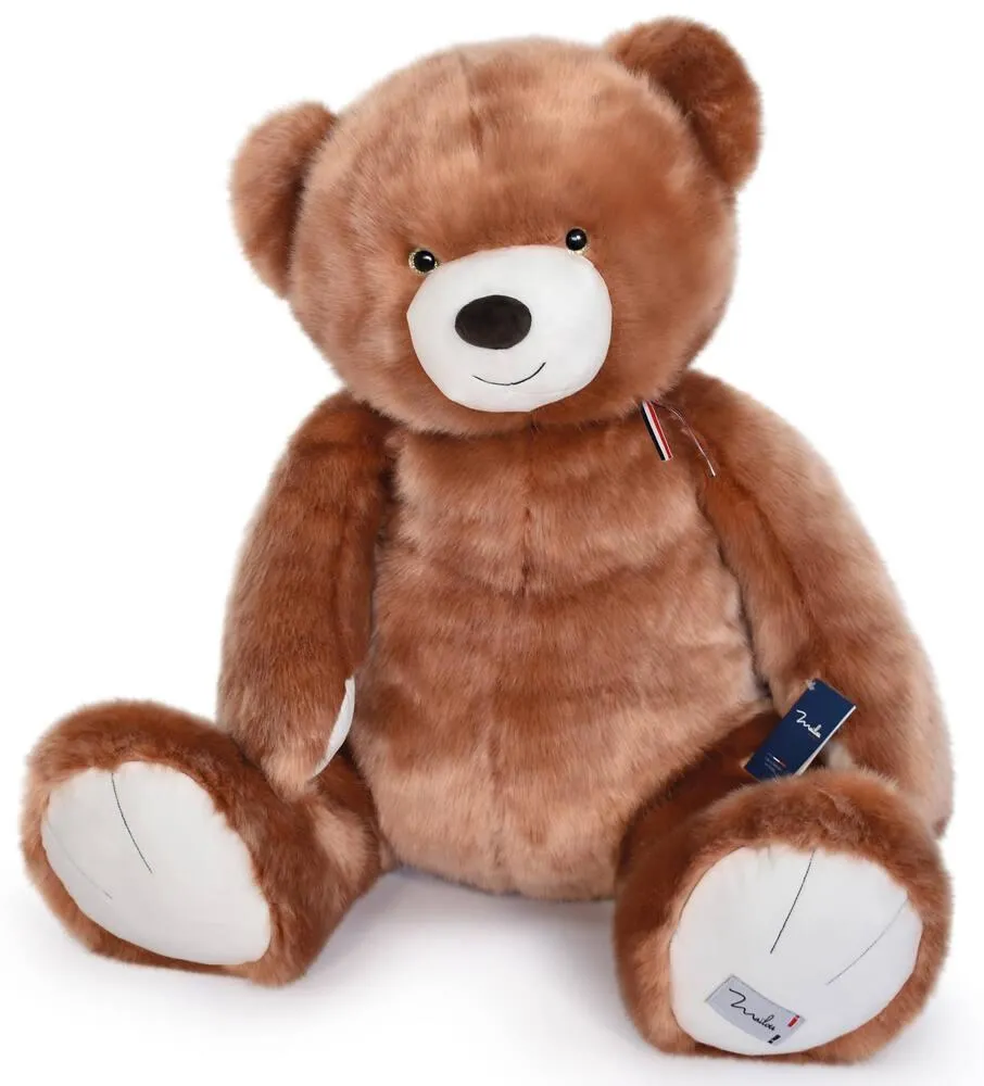 PELUCHE  L'OURS MAILOU 90 CM - MARRON GLACE