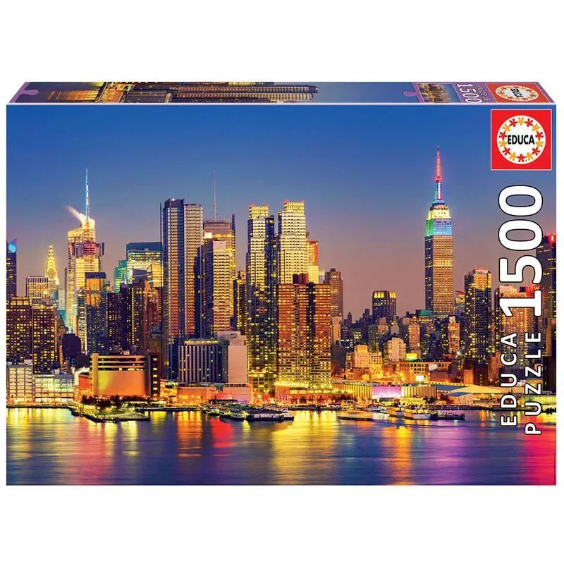 PUZZLE 1500 PIECES MANHATTAN LA NUIT