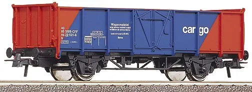 Wagon de marchandise Bleu Rouge