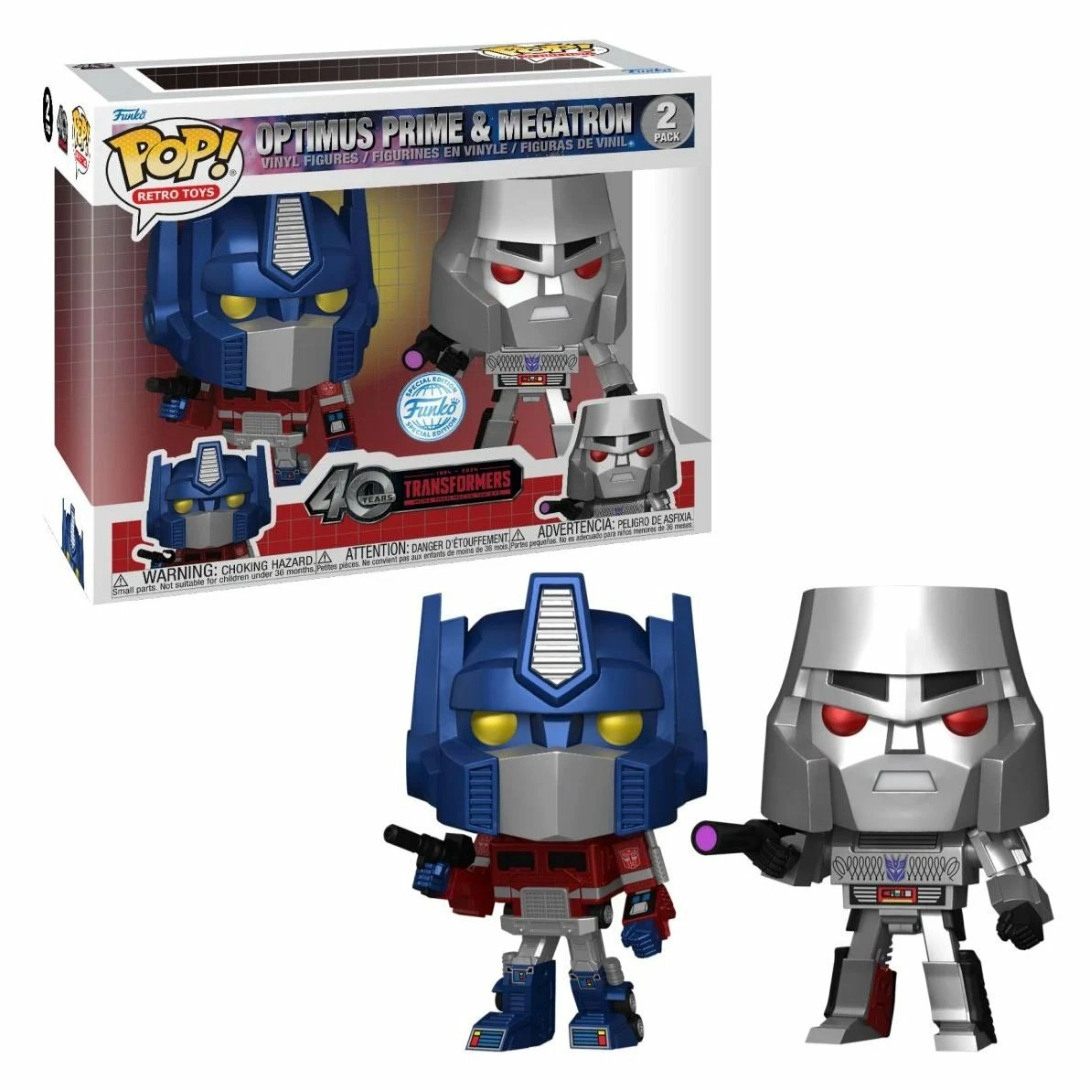 2-pack: transformers - optimus prime et megatron