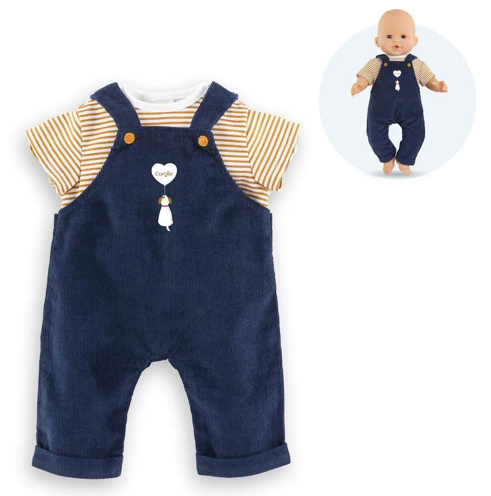 BB36 T-SHIRT + SALOPETTE MARINE - COROLLE VETEMENTS