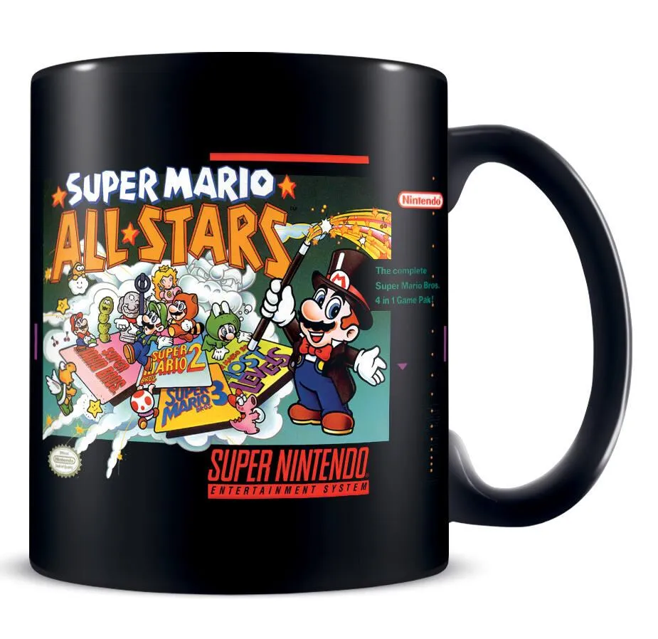 SUPER NINTENDO - MUG NOIR SUPER MARIO ALL STARS