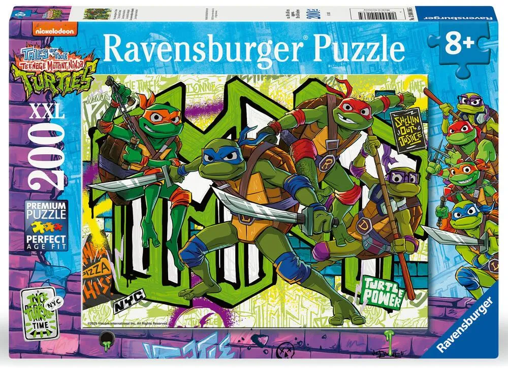 LES TORTUES NINJA - PUZZLE 200 PIECES XXL  LES TORTUES INVINCIBLES !