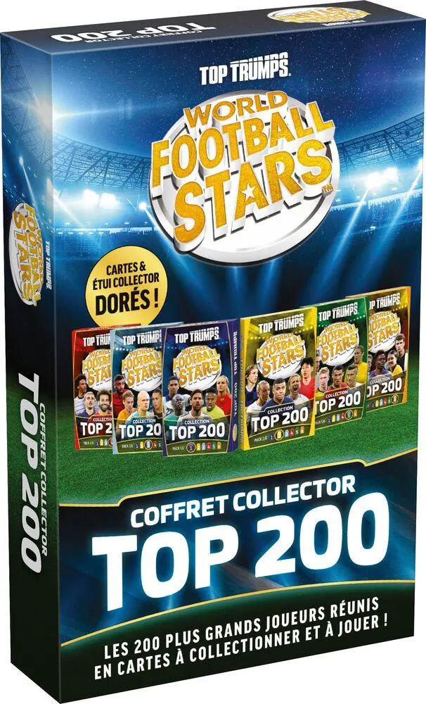 TOP TRUMPS WORLD FOOTBALL STARS TOP 200 COLLECTOR PACK
