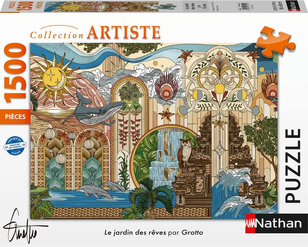 NATHAN PUZZLE 1500 PIECES LE JARDIN DES REVES