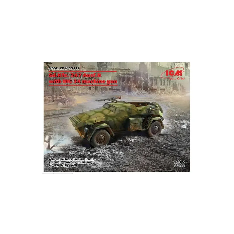 247 Ausf.B avec mitrailleuse MG 34. ICM 35112