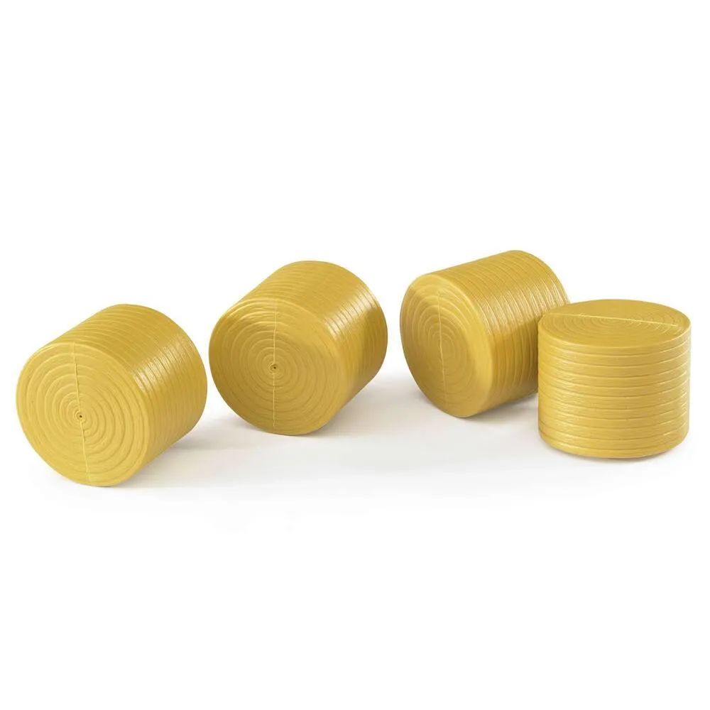 ACCESSOIRES : 4 BALLES DE PAILLE RONDES