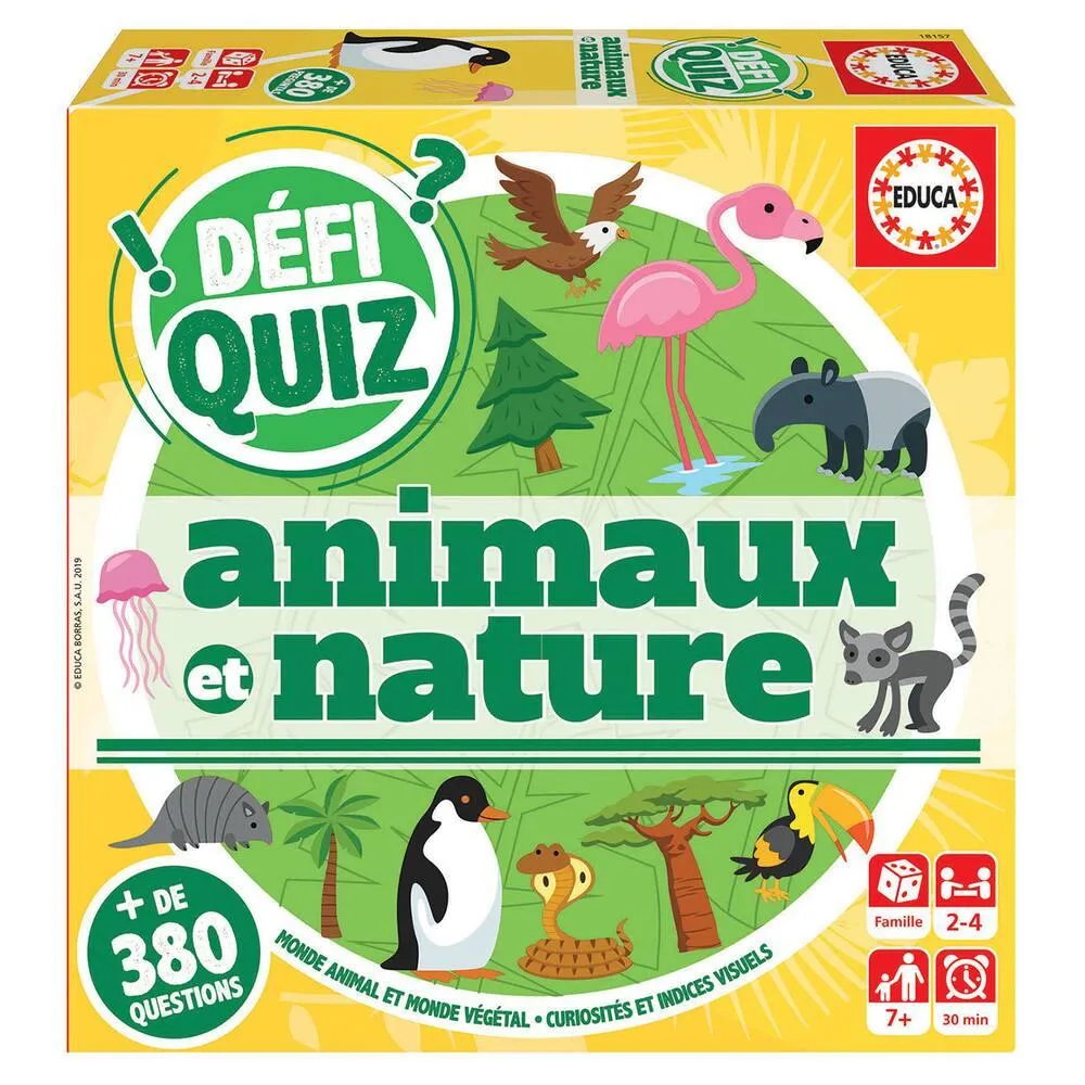 DEFI QUIZ ANIMAUX ET NATURE