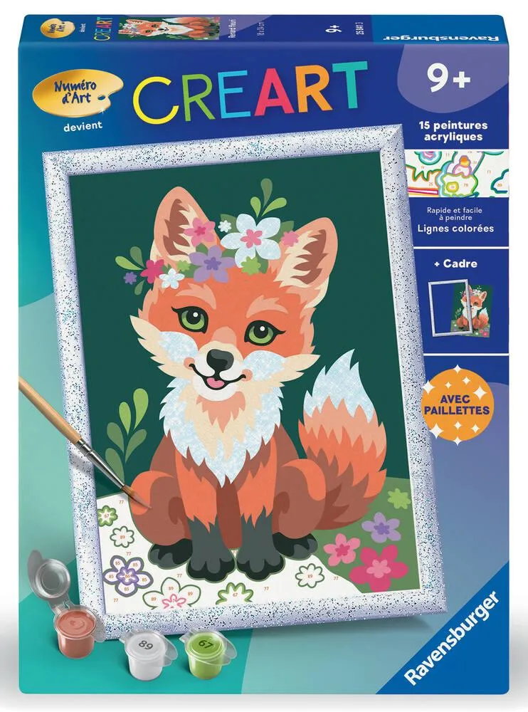 CREART KIDS  18X24CM  RENARD FLEURI