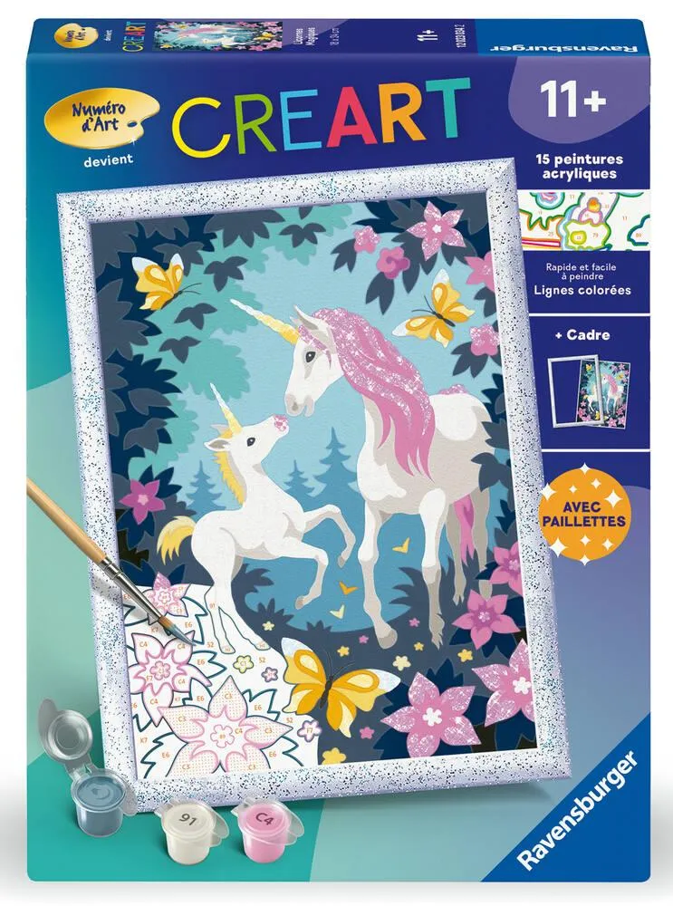 CREART KIDS  18X24CM  LICORNES MAGIQUES