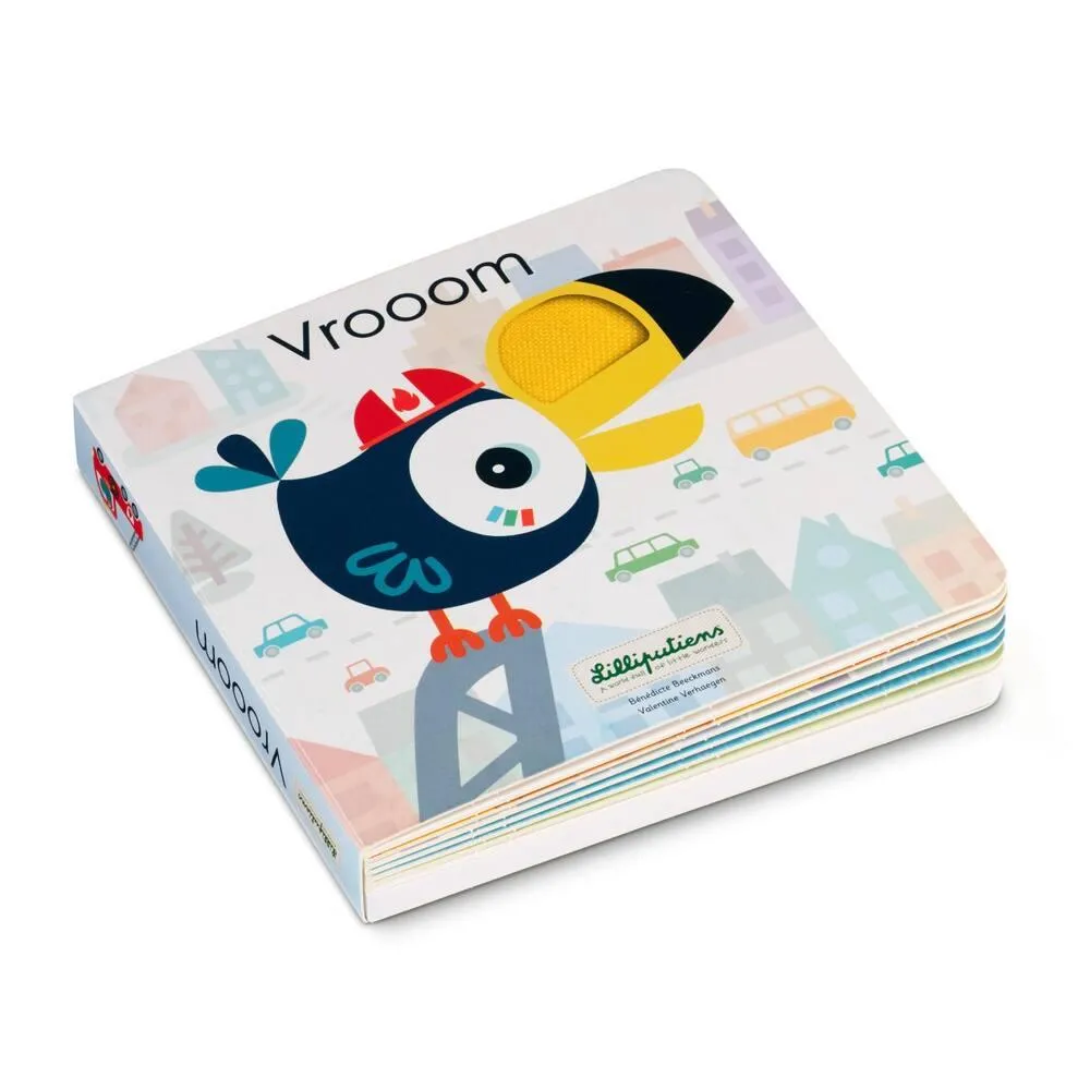 LIVRE TACTILE ET SONORE VROOOM