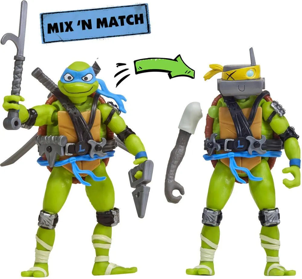 TORTUES NINJA - FIGURINE ARTICULEE 12 CM MIX AND MATCH