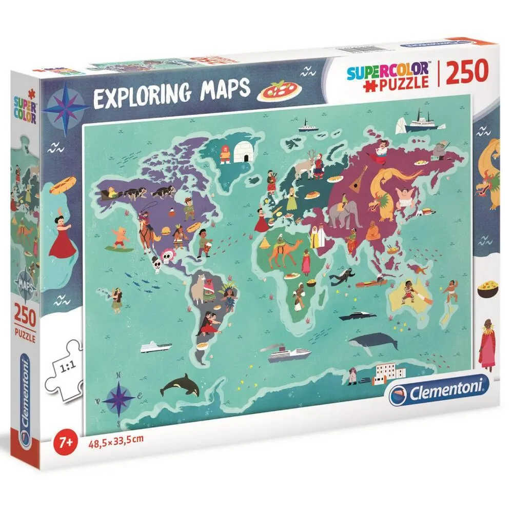 PUZZLE GEO MAPS 250 PIÈCES - MONDE : TRADITIONS