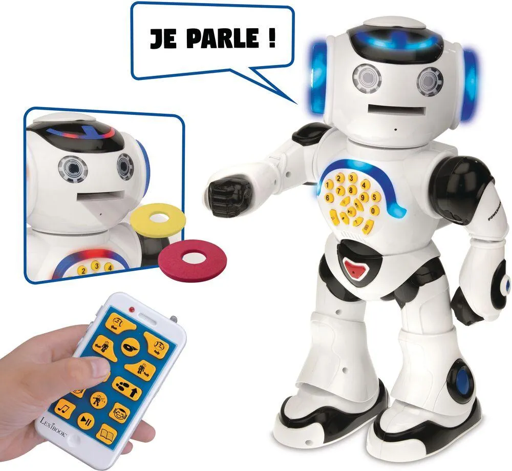 POWERMAN® ROBOT INTERACTIF POUR JOUER ET APPRENDRE AVEC TELECOMMANDE (FRANCAIS)