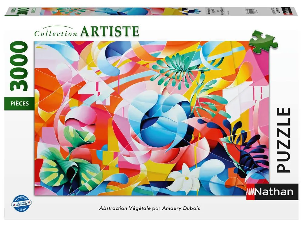 NATHAN PUZZLE 3000 PIECES  ABSTRACTION VEGETALE / AMAURY DUBOIS