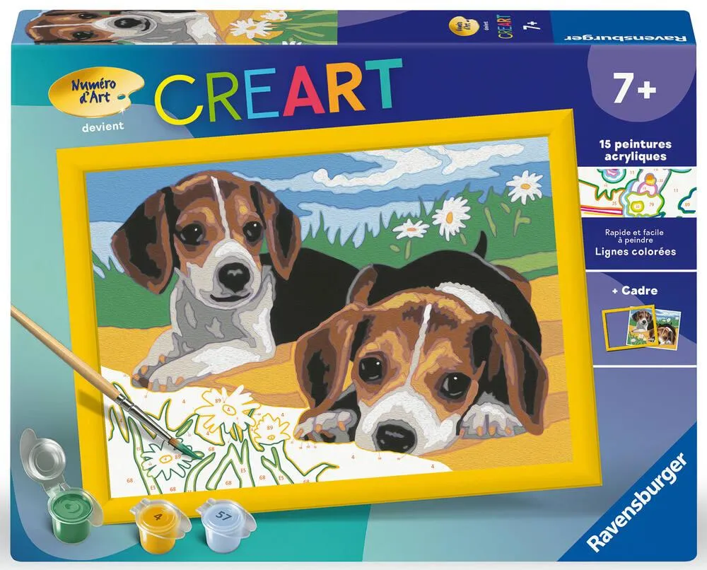 CREART KIDS  18X24CM  CHIOTS BEAGLE