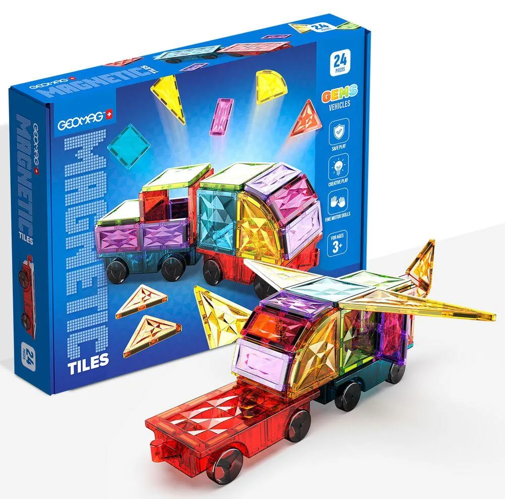 4211 GEOMAG MAGNETIC TILES GEMS VEHICLES 24