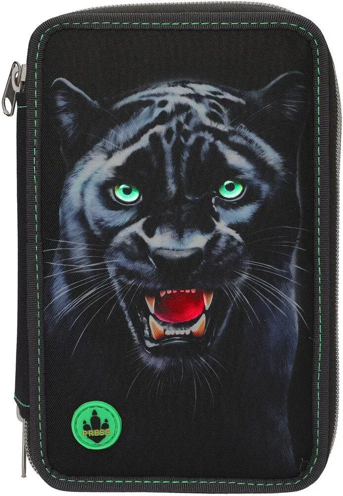 DINO WORLD TROUSSE A CRAYONS 3 COMPART PANTHER