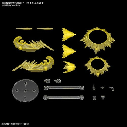 30mm - customize effect action image ver. yellow - model kit