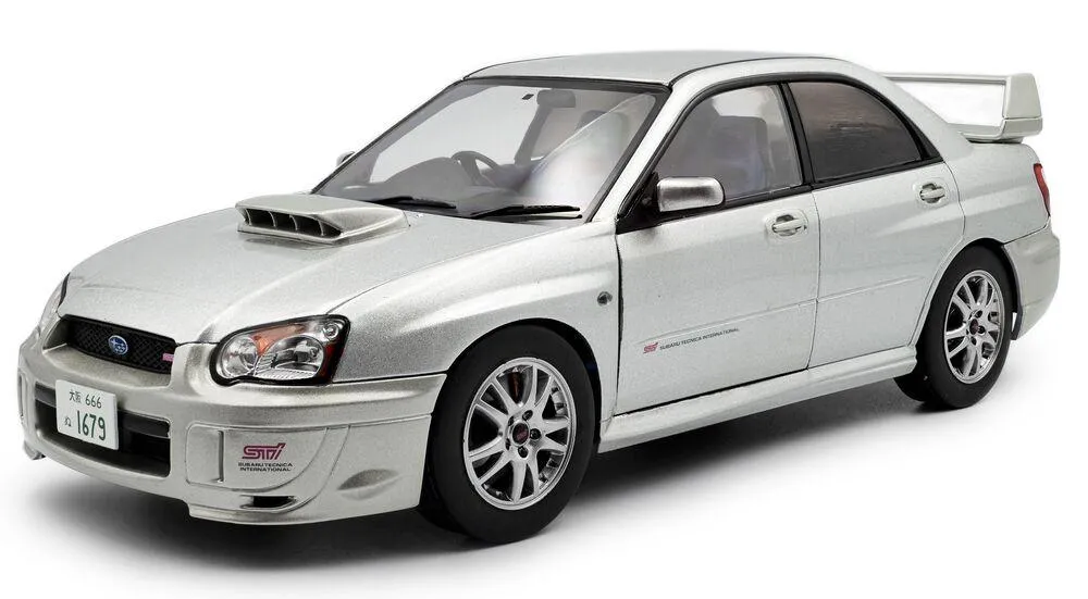 1/18 SUBARU IMPREZA WRX STI PREMIUM SILVER EFFECT 2003
